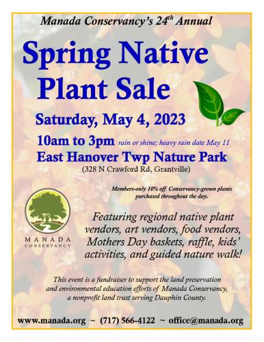 Manada Conservancy's Spring Plant Sale flyer
